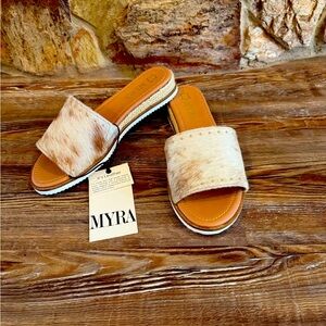 Myra cowhide sandals